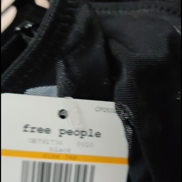 Free People Underwire Black Mesh Triangle Cup Bra - Picture 8 of 10